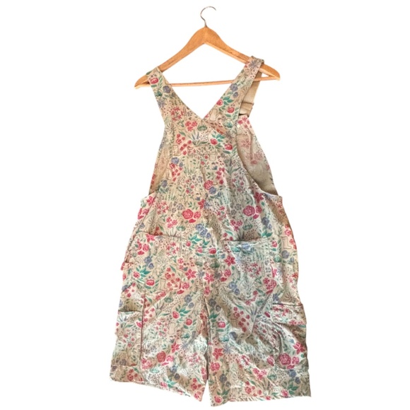 Duluth Trading Co Women’s Garden Print Utility Overalls Size M - Picture 2 of 4